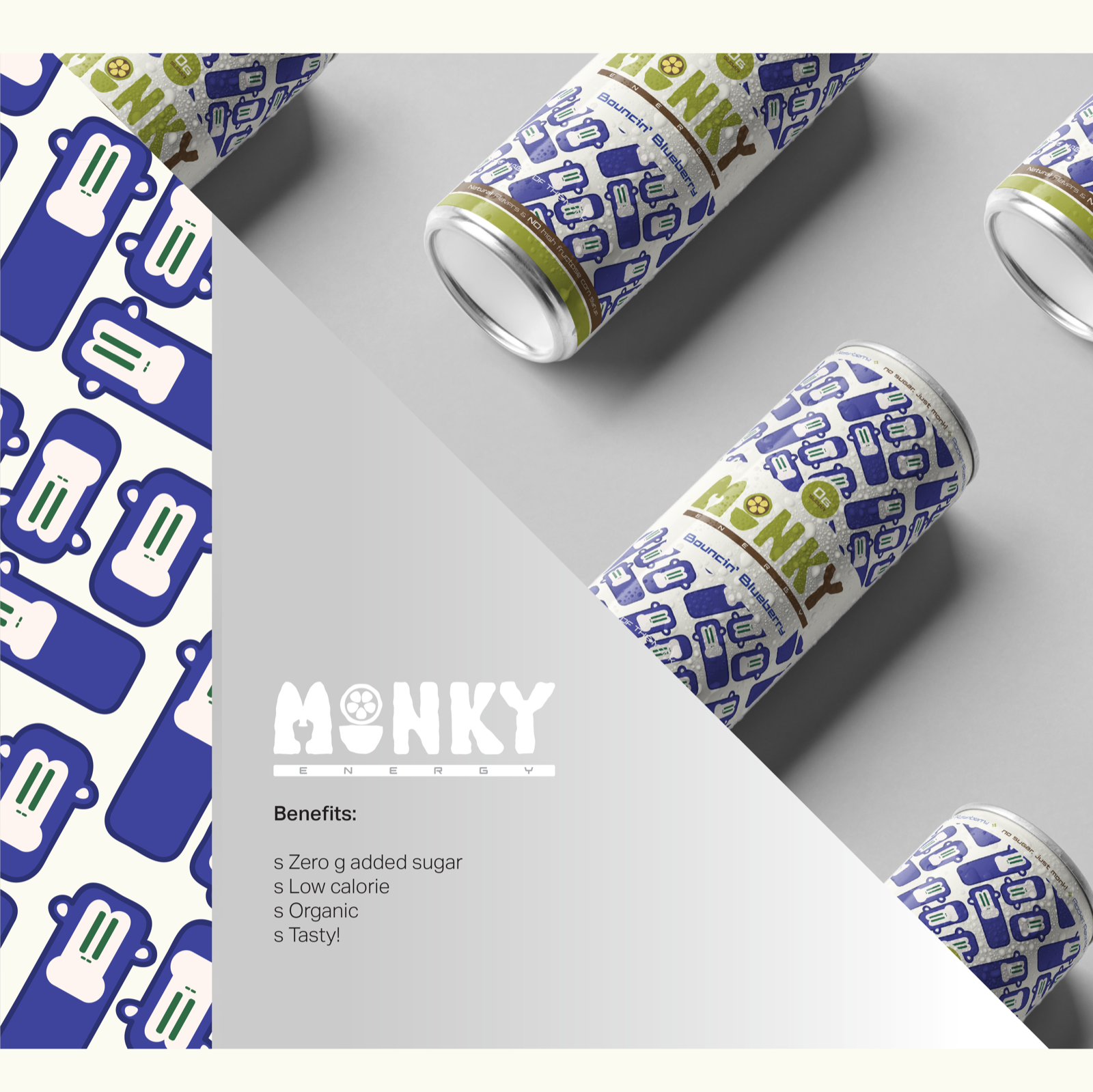 Monky Energy cans and benefits